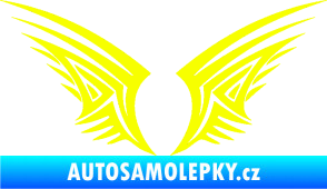 Samolepka Křídla 005 Fluorescentní žlutá