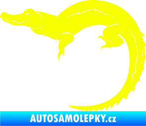 Samolepka Krokodýl 001 levá Fluorescentní žlutá