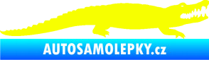 Samolepka Krokodýl 002 pravá Fluorescentní žlutá