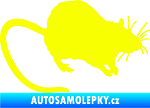 Samolepka Krysa 002 pravá Fluorescentní žlutá