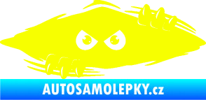 Samolepka Kuk 003 levá šmírák Fluorescentní žlutá