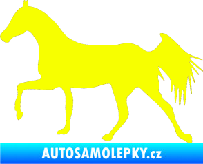 Samolepka Kůň 001 levá Fluorescentní žlutá
