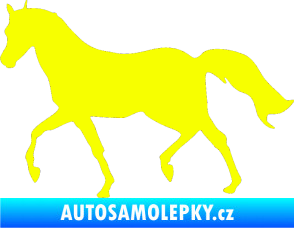 Samolepka Kůň 003 levá Fluorescentní žlutá