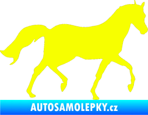 Samolepka Kůň 003 pravá Fluorescentní žlutá