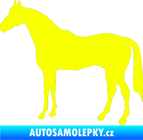 Samolepka Kůň 004 levá Fluorescentní žlutá