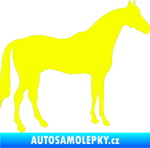 Samolepka Kůň 004 pravá Fluorescentní žlutá