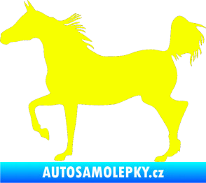 Samolepka Kůň 009 levá Fluorescentní žlutá