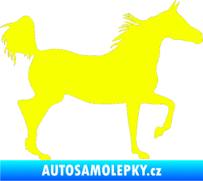 Samolepka Kůň 009 pravá Fluorescentní žlutá