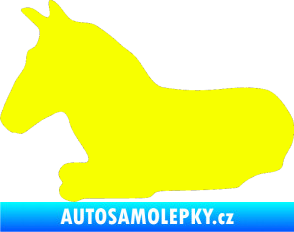Samolepka Kůň 017 levá ležící Fluorescentní žlutá