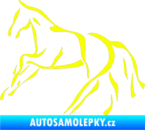 Samolepka Kůň 024 levá Fluorescentní žlutá