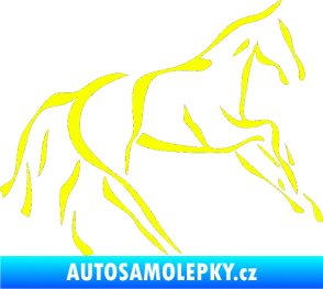 Samolepka Kůň 024 pravá Fluorescentní žlutá