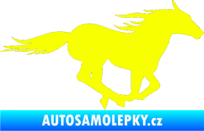Samolepka Kůň 029 pravá Fluorescentní žlutá