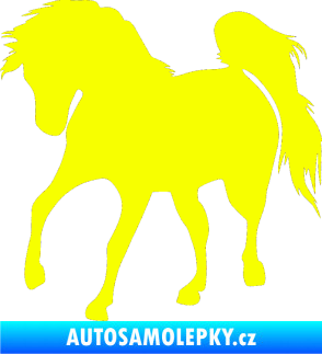 Samolepka Kůň 032 levá Fluorescentní žlutá