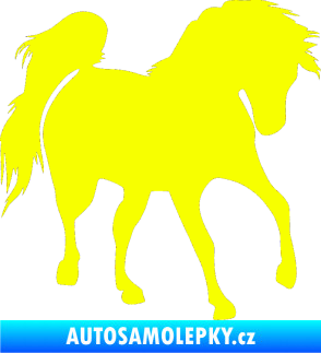 Samolepka Kůň 032 pravá Fluorescentní žlutá