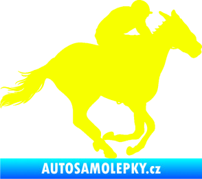 Samolepka Kůň 035 pravá Fluorescentní žlutá