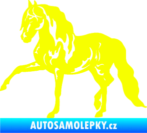 Samolepka Kůň 039 levá Fluorescentní žlutá