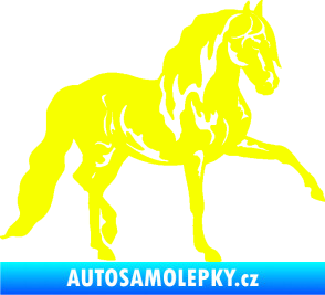 Samolepka Kůň 039 pravá Fluorescentní žlutá