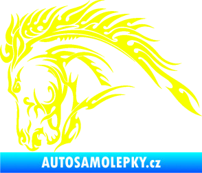 Samolepka Kůň 042 levá Fluorescentní žlutá