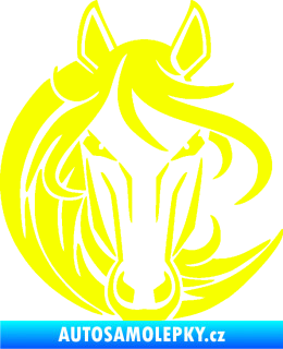 Samolepka Kůň 043 levá Fluorescentní žlutá