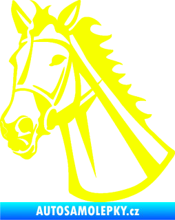 Samolepka Kůň 044 levá Fluorescentní žlutá
