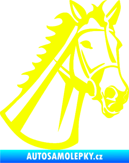 Samolepka Kůň 044 pravá Fluorescentní žlutá