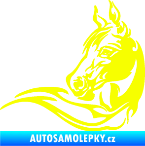 Samolepka Kůň 085 levá Fluorescentní žlutá