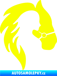 Samolepka Kůň 101 pravá s láskou Fluorescentní žlutá