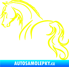 Samolepka Kůň 104 levá Fluorescentní žlutá
