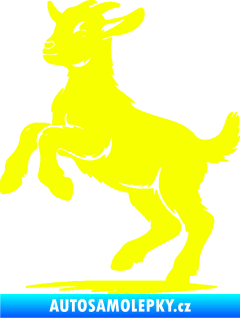 Samolepka Kůzle 001 levá mladý kozlík Fluorescentní žlutá