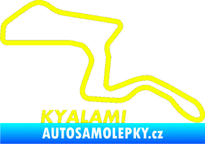 Samolepka Okruh Kyalami Fluorescentní žlutá
