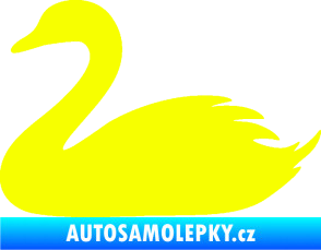 Samolepka Labuť 001 levá Fluorescentní žlutá