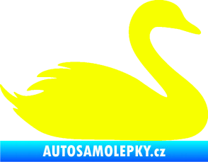 Samolepka Labuť 001 pravá Fluorescentní žlutá