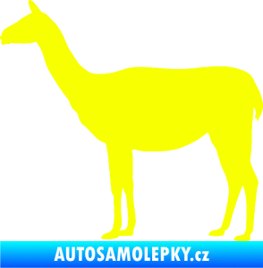 Samolepka Lama 001 levá Fluorescentní žlutá