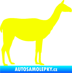 Samolepka Lama 001 pravá Fluorescentní žlutá