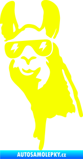 Samolepka Lama 003 levá Fluorescentní žlutá
