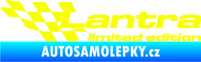 Samolepka Lantra limited edition levá Fluorescentní žlutá