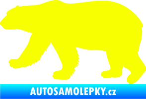 Samolepka Lední medvěd 002 levá Fluorescentní žlutá