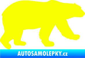 Samolepka Lední medvěd 002 pravá Fluorescentní žlutá