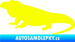 Samolepka Leguán 001 levá Fluorescentní žlutá