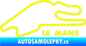 Samolepka Okruh Le Mans Fluorescentní žlutá