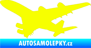 Samolepka Letadlo 002 levá Fluorescentní žlutá