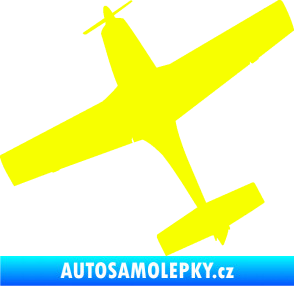 Samolepka Letadlo 003 levá Fluorescentní žlutá