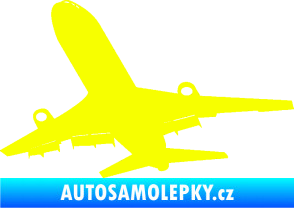 Samolepka Letadlo 007 levá Fluorescentní žlutá