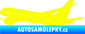 Samolepka Letadlo 009 levá Fluorescentní žlutá