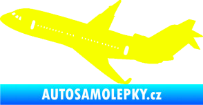 Samolepka Letadlo 013 levá Fluorescentní žlutá