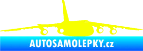 Samolepka Letadlo 015 pravá Fluorescentní žlutá
