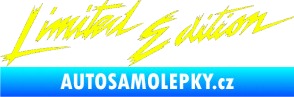 Samolepka Limited edition new 001 v řádce Fluorescentní žlutá