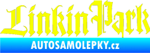 Samolepka Linkin Park 004 Fluorescentní žlutá