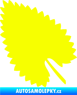 Samolepka List 001 levá Fluorescentní žlutá