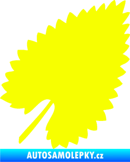 Samolepka List 001 pravá Fluorescentní žlutá
